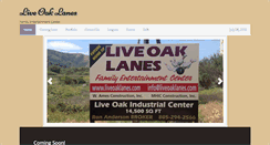 Desktop Screenshot of liveoaklanes.com